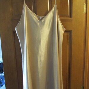 Shiny Rose Gold Slip Dress - Size XXL